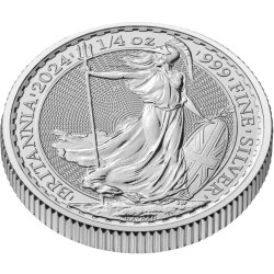 UK 1/4 oz silver BRITANNIA 2024 P50 BU