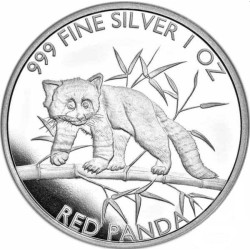 1 oz silver RED PANDA 2023 bu CFA 5000 