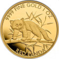 1 oz gold RED PANDA 2023 bu CFA 50000
