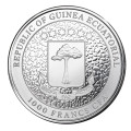  1 oz silver EQUATORIAL GUINEA GIRAFFE 2022 bu 1000 CFA
