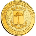 1 oz GOLD EQUATORIAL GUINEA GIRAFFE 2022 bu 1000 CFA