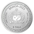 1 oz silver Legends of JAPAN 2022 MOMOTARO ANIME bu Samoa 5 Tala