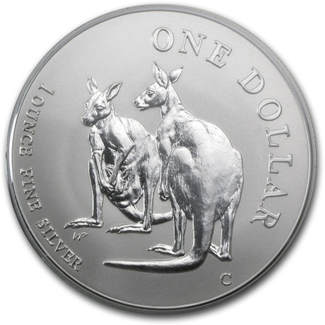 1 oz silver $1 KANGAROO 1999