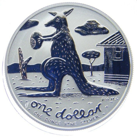 1 oz silver $1 KANGAROO 2008