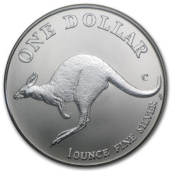 1 oz silver $1 KANGAROO 1998 $1 bu
