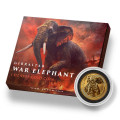 Gibraltar 1 oz GOLD WAR ELEPHANT 2022 $1 Proof