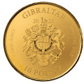 Gibraltar 1 oz GOLD WAR ELEPHANT 2022 $1 Proof