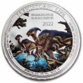1 oz silver Prehistoric Life PARASAUROPHUS 2022 bu