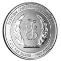 COUPLE 1 oz silver ST. LUCIA 2022 Eastern Caribbean