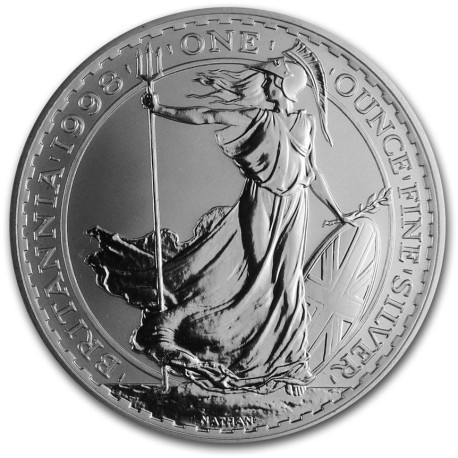 1 oz silver BRITANNIA 1998 £1 BU