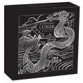 Australian Lunar Series III 2024 Year of the Dragon 1oz Silver Proof High Relief Coin