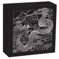 Australian Lunar Series III 2024 Year of the Dragon 5oz Silver Proof High Relief Coin