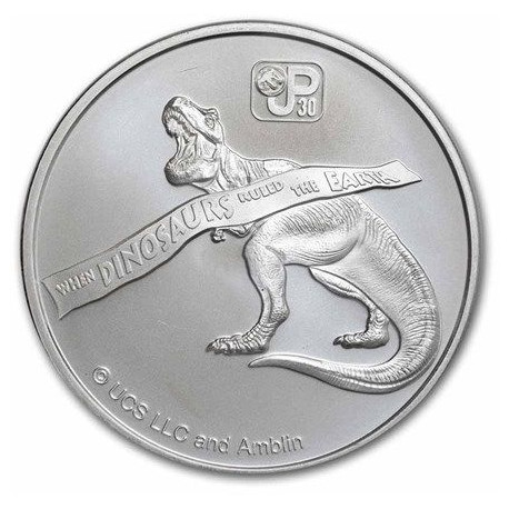 Niue 1 oz silver JURASSIC PARK 2023 bu $0.50