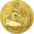 1 oz gold RWANDA NAUTICAL 2023 USS CONSTITUTION 100 AMAFRANGA