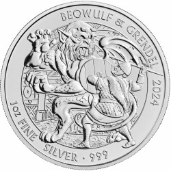 1 oz silver MYTHS & LEGENDS 20243 £1 BU MORGAN LE FAY 