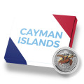 1 oz Cayman Islands STINGRAY 2023 bu $1 COLOURED PROOF