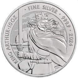 UK 10 oz silver LITTLE JOHN 2024 £10 BU Myths & Legends