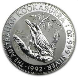 1 oz silver KOOKABURRA 1992 bu $1