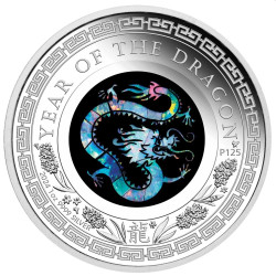 PM Australian Opal Lunar Series 2024 Year of the Dragon 1oz Silver Proof Coin