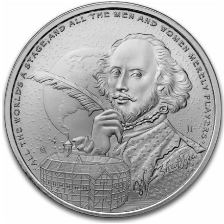 1 oz silver ICONS OF INSPIRATION 2024 JOHANNES GUTENBERG bu