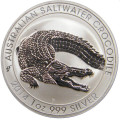 1 oz silver SALTWATER CROCODILE 2014