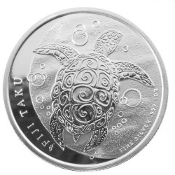 1 oz silver FIJI TAKU NIUE TURTLE 2013 $2 bu