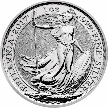 1 oz silver Britannia 2017 £2 bu