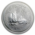 1 oz silver Lunar RABBIT 2011 BU $1