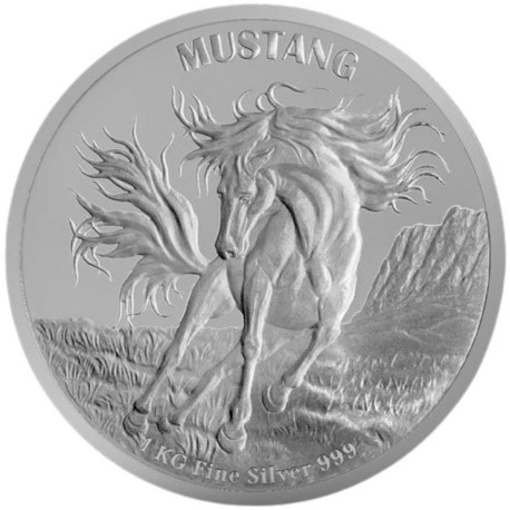1 kilo silver Niue MUSTANG 2024 $100 Proof-Like