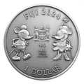 1 oz silver STEAMBOAT WILLIE 2024 MICKEY MOUSE DISNEY $0.50 bu 