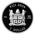 1 oz silver ROMEO & JULIET Shakespeare 2024 $1 Coloured Proof-Like