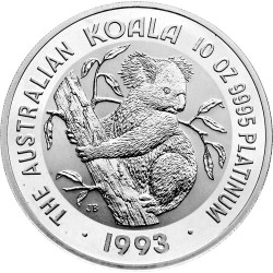 Perth Mint 10 oz Platinum KOALA 1993 bu $1000 in capsule