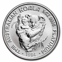 1 oz Platinum Koala 1993 $100