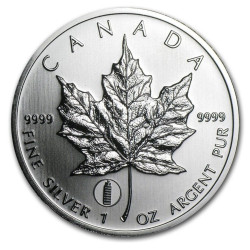Canada 1 oz silver MAPLE LEAF 2012 PRIVY PISA $5 bu