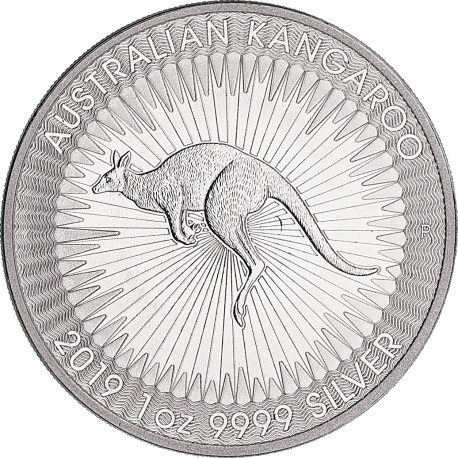 1 oz silver KANGAROO 2019 gilded $1