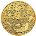 PM 1 oz GOLD DRAGON & KOI 2023 $100 PROOF Box + Coa Myths & Legends