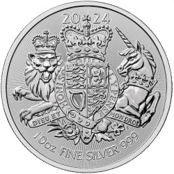 U.K. 1 oz silver The ROYAL ARMS 2023 £2 bu