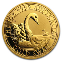 PM 1 oz GOLD SWAN 2019 $100 bu