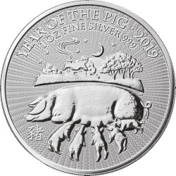 1 oz silver UK PIG 2019