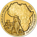 Rwanda 1 oz GOLD MOUNTAIN GORILLA 2023 bu Amafranga 100 