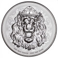 5 oz silver ROARING LION 2023 High Releif $10 bu