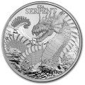 NIUE MYTHICAL CREATURES 1 oz silver SEA SERPENT 2024 $1 bu