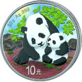 30 GR SILVER PANDA 2024 COLOURED Yuan 10