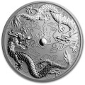 Perth Mint 1 oz silver DOUBLE DRAGON 2019 