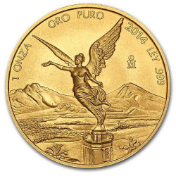 Mexico 1 oz gold LIBERTAD 2014 bu