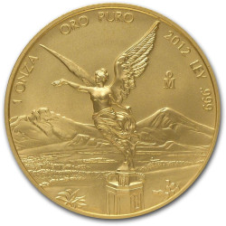 Mexico 1 oz gold LIBERTAD 2012 BU
