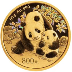 +++ China 50 gram GOLD PANDA 2024 PROOF 800 YUAN box + coa +++