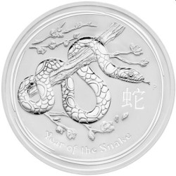 PM 1 kilo silver Lunar 2 SNAKE 2013 bu $30