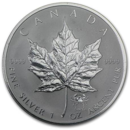 1 oz silver MAPLE LEAF 2004