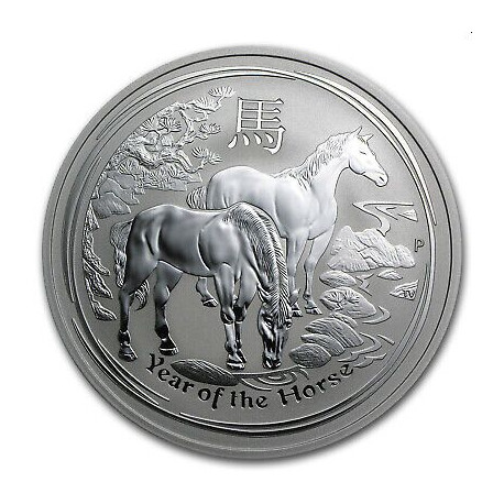 1 oz silver MAPLE LEAF 2014 Horse Privy